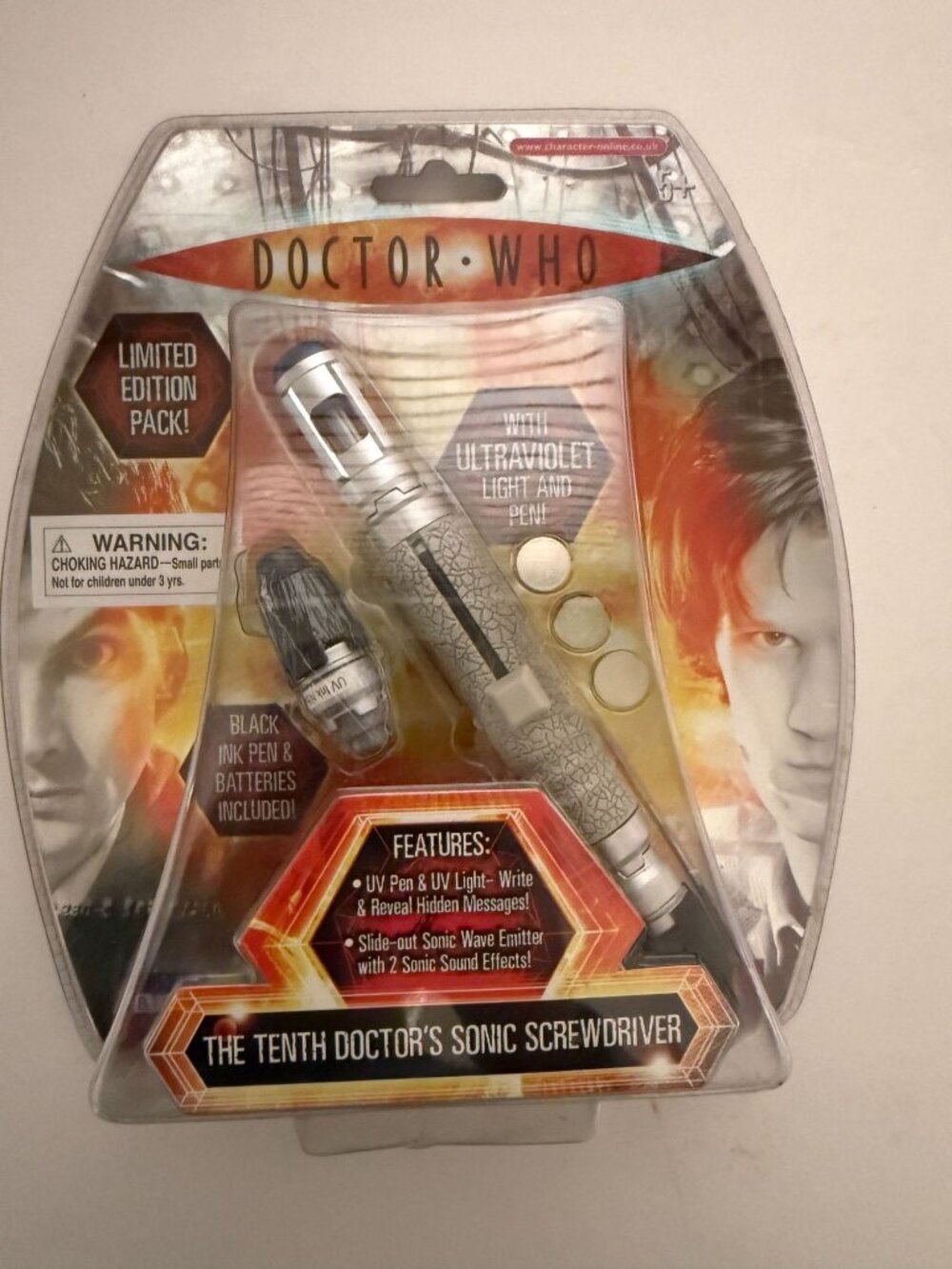 Doctor Who Tenth Doctor Sonic Screwdriver Limited Edition UV Pen SEALED